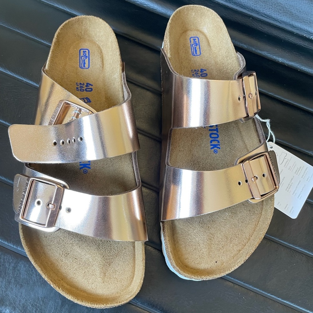 Birkenstock ARIZONA W Metallic Copper sandals
